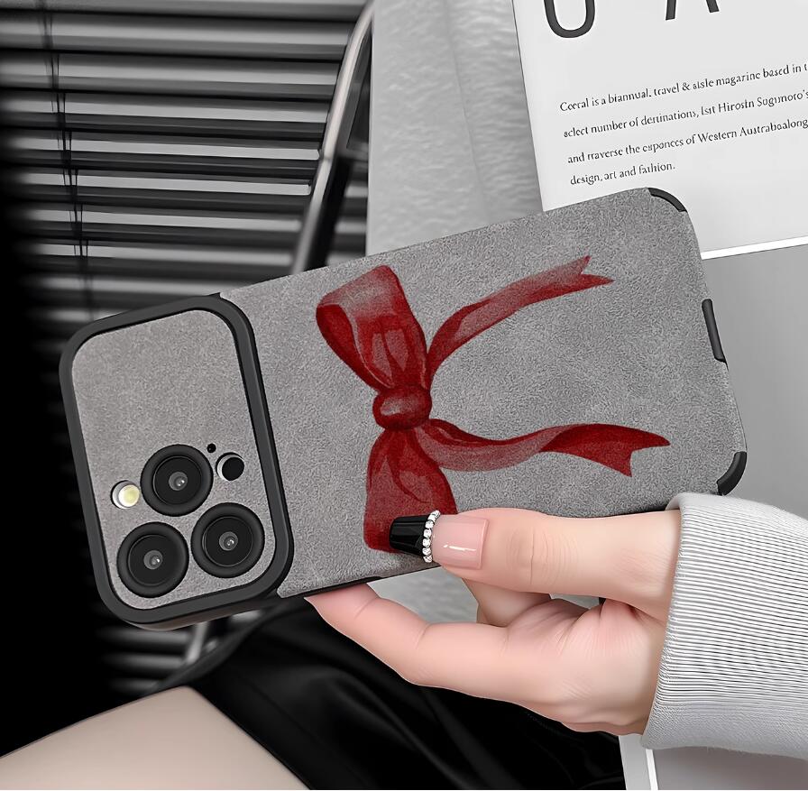 sheepskin-big-red-bowknot-painting-iphone-case-creative_4