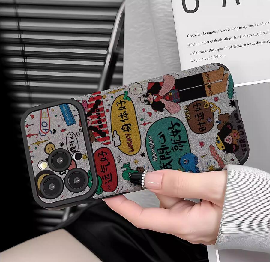 sheepskin-happy-girl-patchwork-painting-iphone-case-creative_4