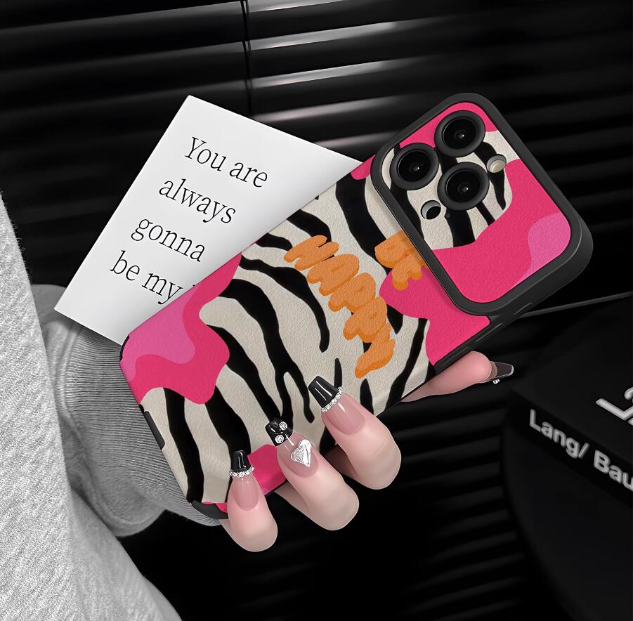 sheepskin-hot-pink-zebra-patchwork-painting-iphone-case-trendy_1