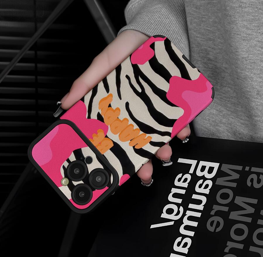 sheepskin-hot-pink-zebra-patchwork-painting-iphone-case-trendy_4