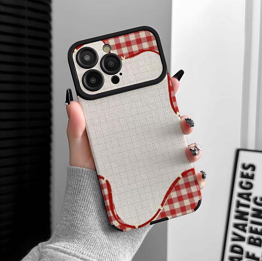 sheepskin-little-grid-patchwork-painting-iphone-case-creative_5