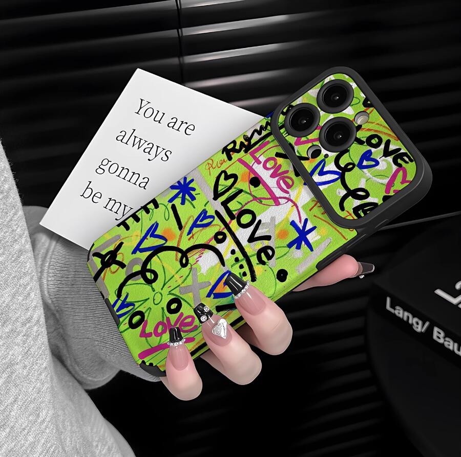 sheepskin-love-word-green-painting-iphone-case-creative_1