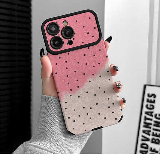 sheepskin-pink-white-polka-patchwork-painting-iphone-case-creative_5