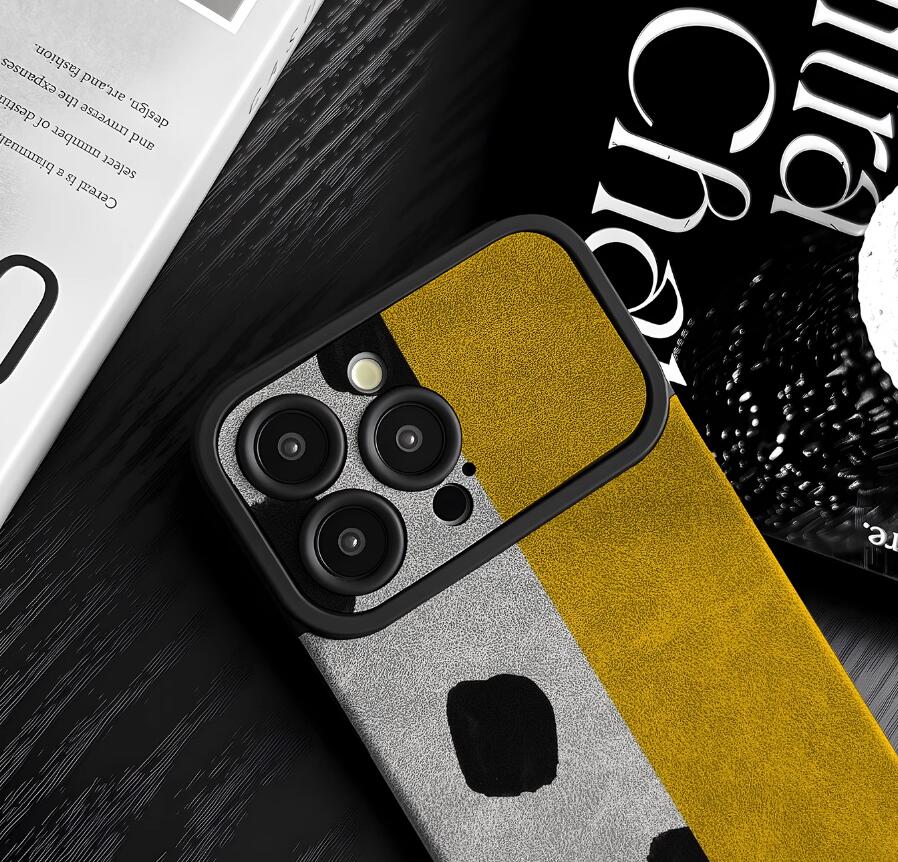 sheepskin-yellow-spots-gray-patchwork-painting-iphone-case-creative_7