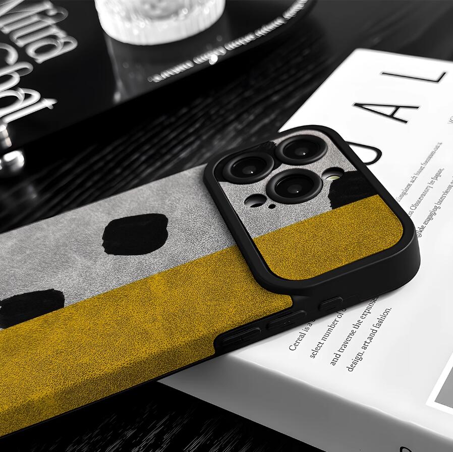 sheepskin-yellow-spots-gray-patchwork-painting-iphone-case-creative_8