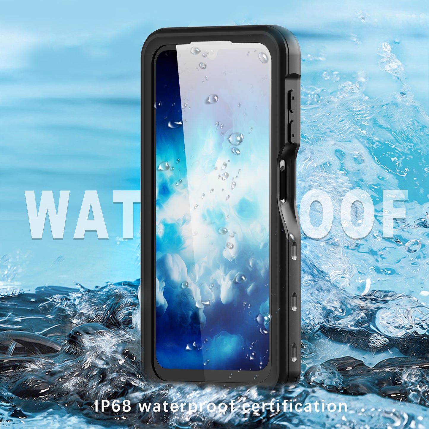 Burst Slim Swimming Waterproof Samsung Galaxy A25 Case Clear