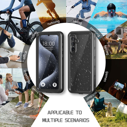 Burst Slim Swimming Waterproof Samsung Galaxy A35 Case Clear