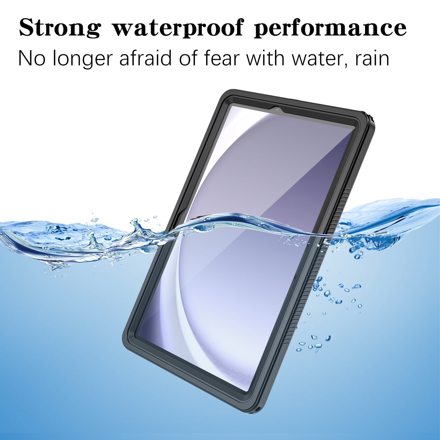 Visible Grace Waterproof Samsung Galaxy Tab A9+ Case Transparent