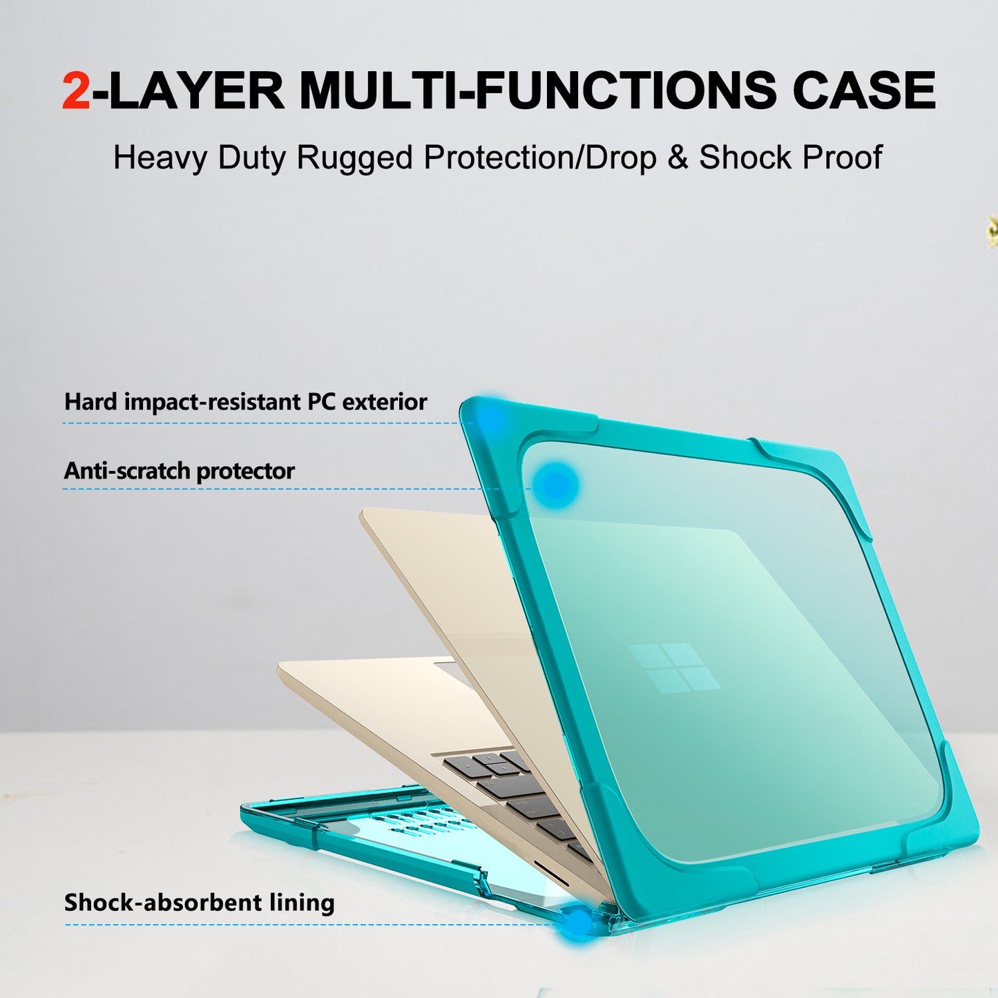 Tone PC Mini Kickstand Surface Laptop 5 Case