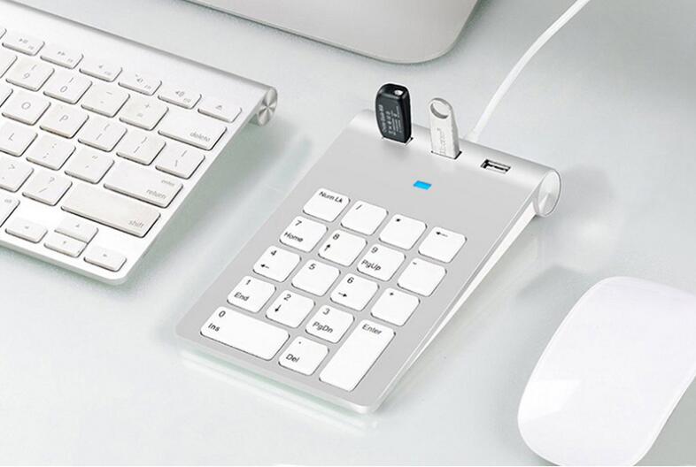 Portable Wireless Keyboard Numeric Key Hub Financial Accounting Cashier