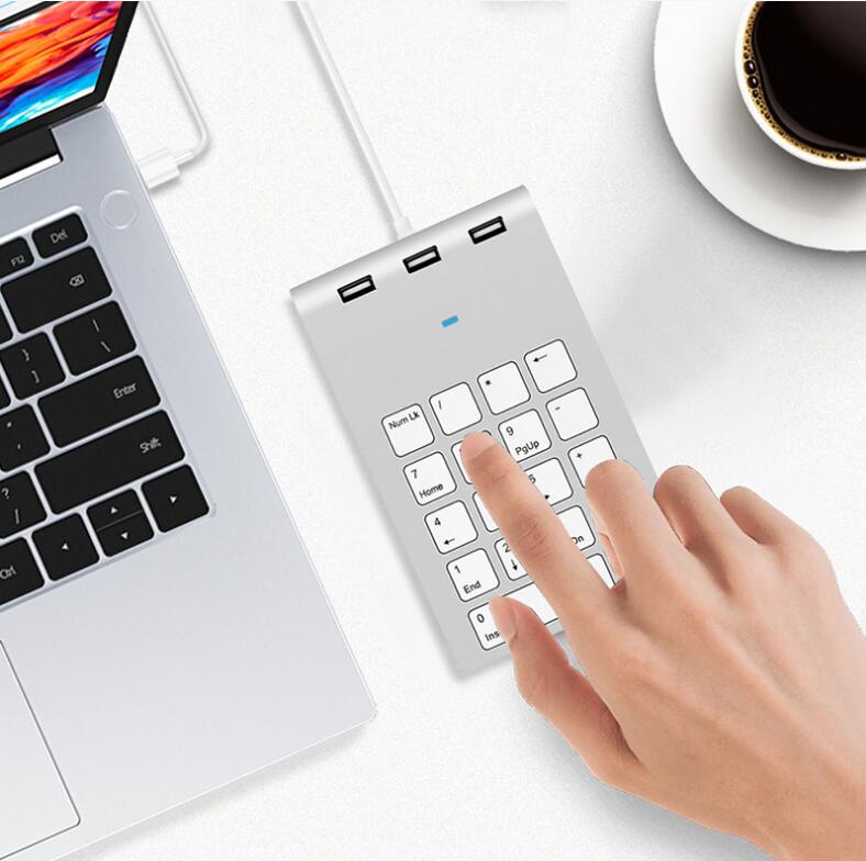 Portable Wireless Keyboard Numeric Key Hub Financial Accounting Cashier