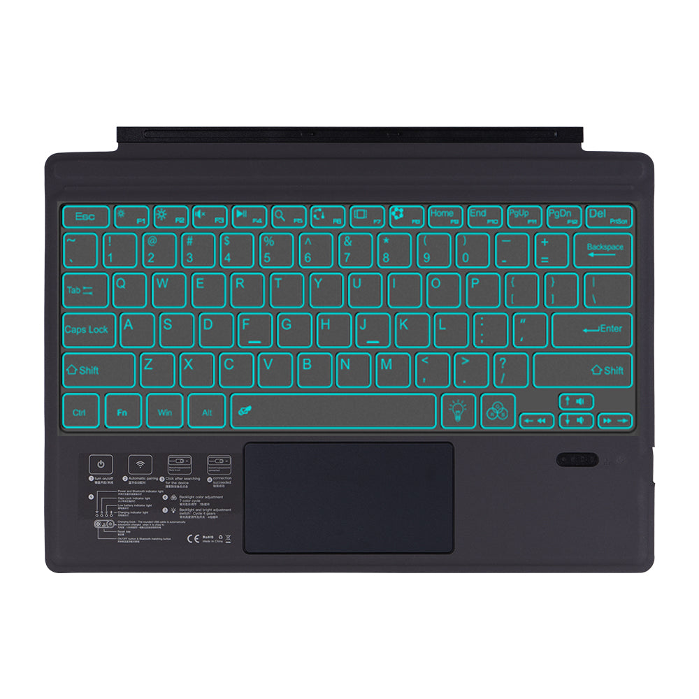 Detachable Backlit Touchpad Keyboard Microsoft Surface Pro 6 Smart