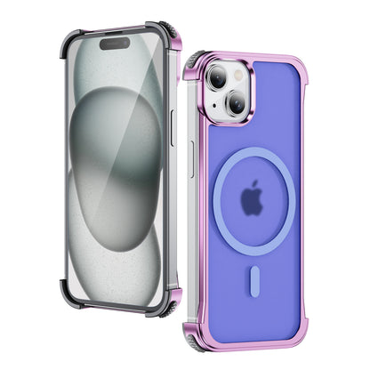 Titanium Alloy Armor iPhone 15 Case Magsafe