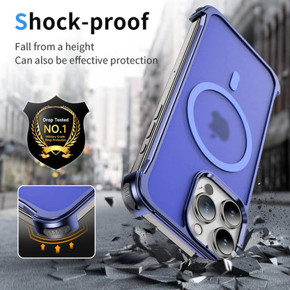 Titanium Alloy Armor iPhone 15 Pro Case Magsafe