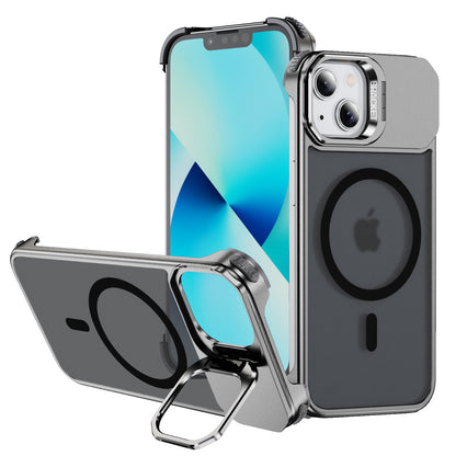 Titanium Alloy Warframe iPhone 13 Case Built-in Kickstand