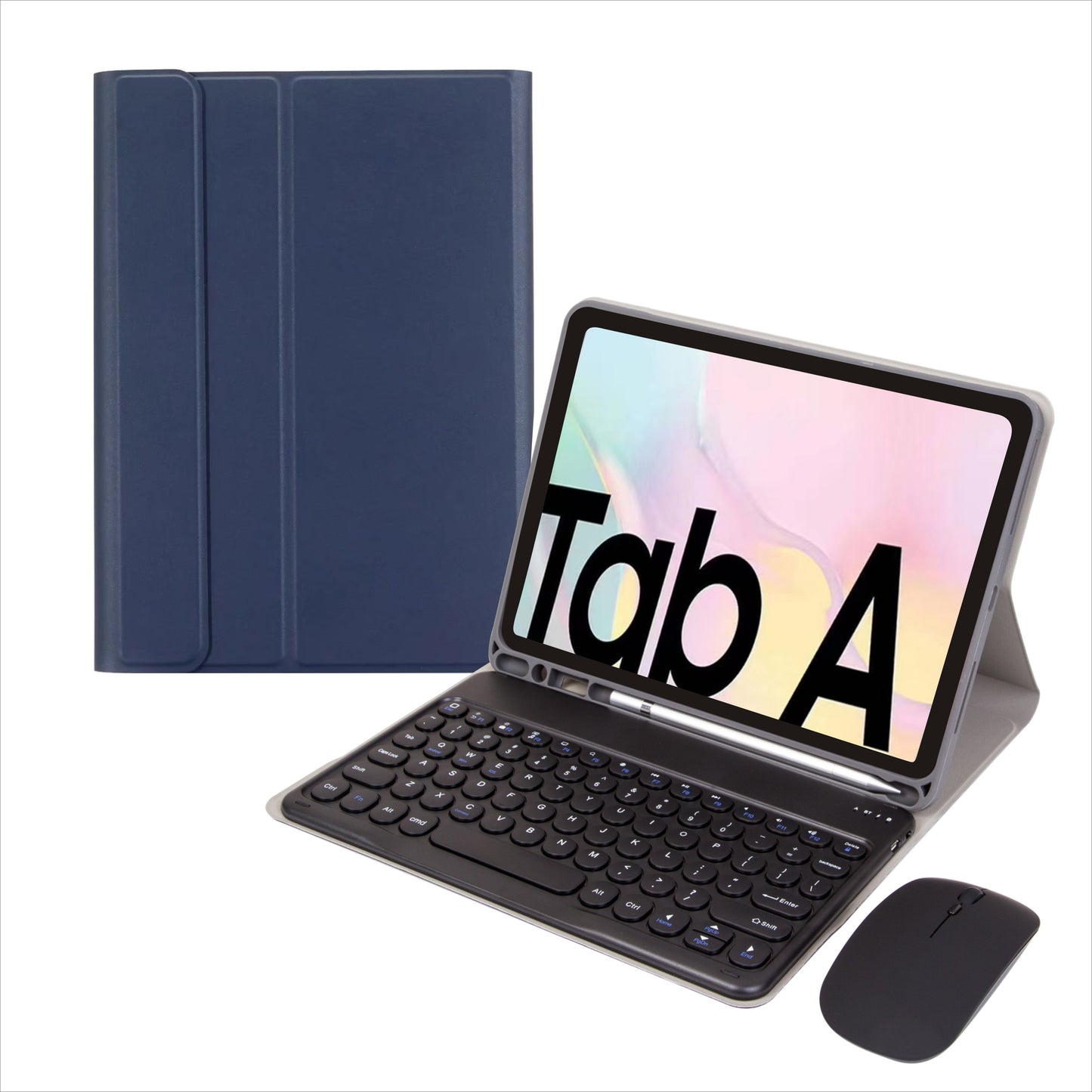 Fashion Leather Keyboard Samsung Galaxy Tab A7 Case Book Stand