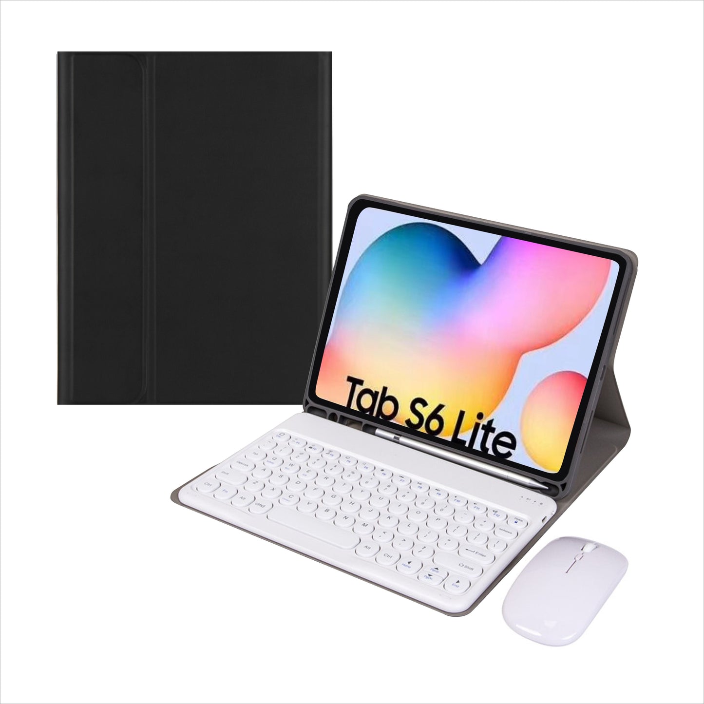 Fashion Leather Keyboard Samsung Galaxy Tab S6 Lite Case Book Stand