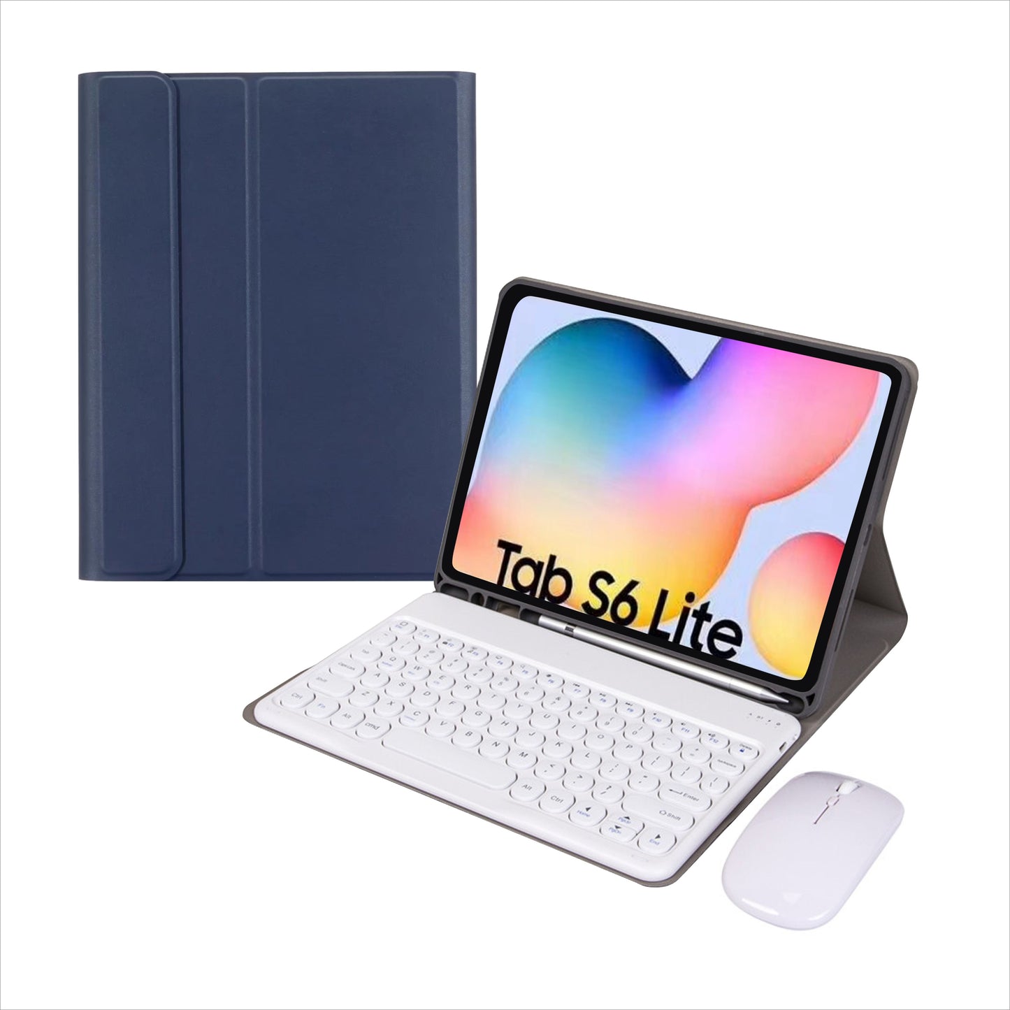 Fashion Leather Keyboard Samsung Galaxy Tab S6 Lite Case Book Stand