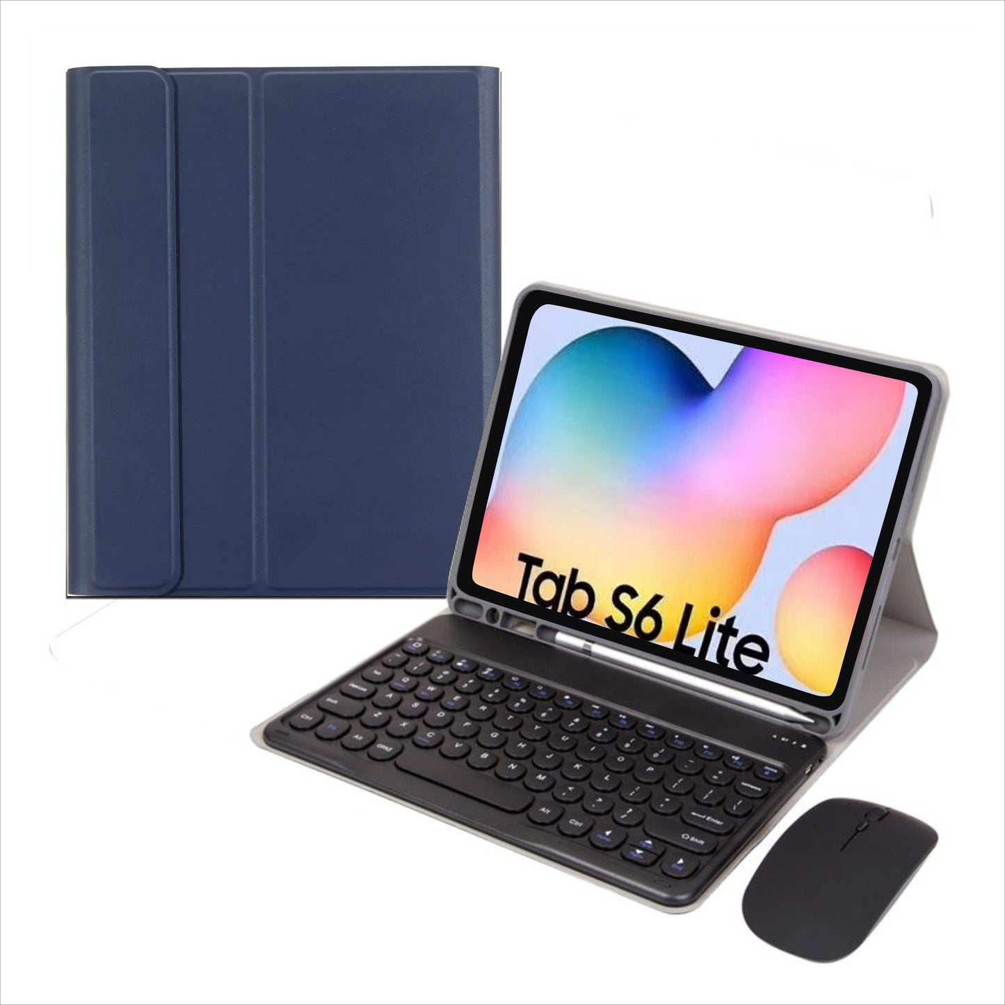 Fashion Leather Keyboard Samsung Galaxy Tab S6 Lite Case Book Stand