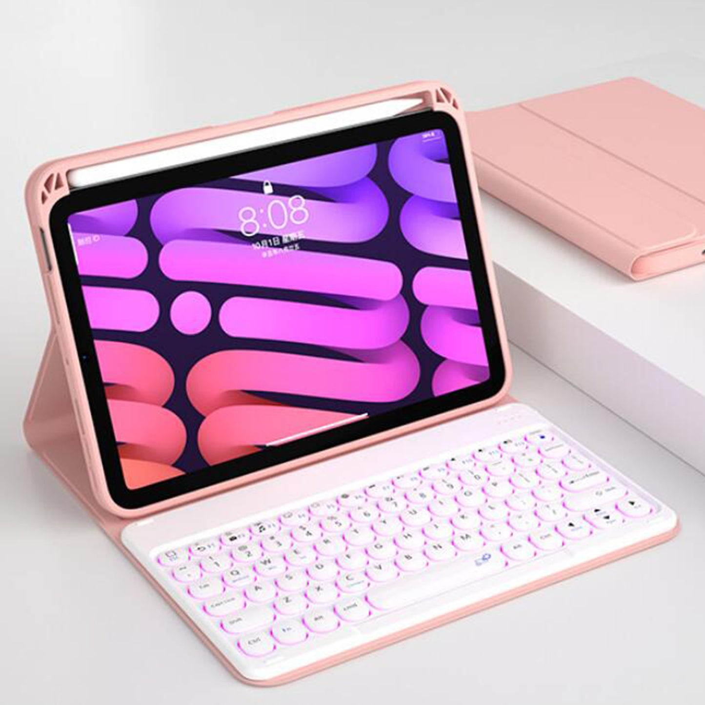 Fashion Backlit Keyboard iPad Mini 6th Generation Case Detachable