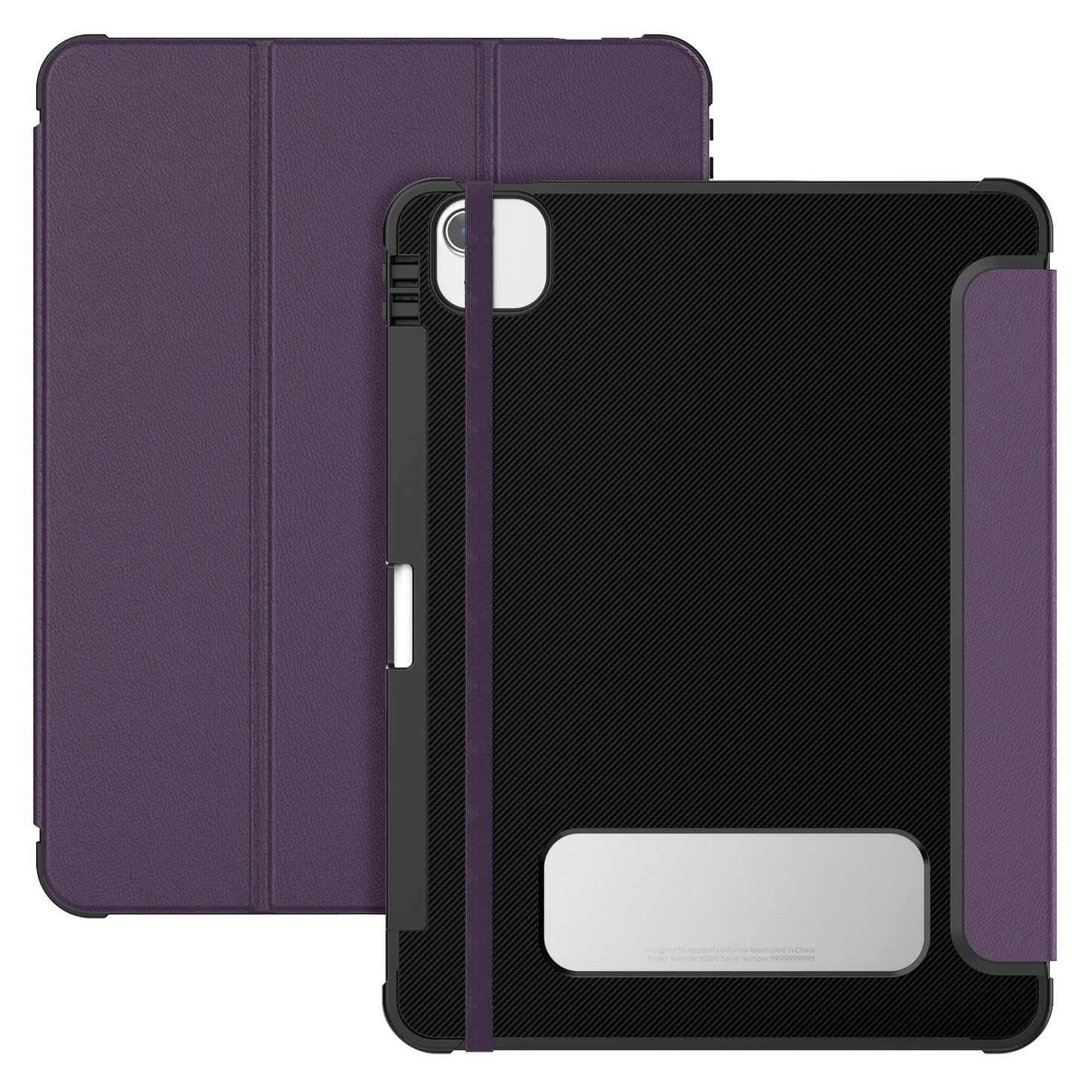 Dormancy Carbon Fiber Leather Apple iPad Air 11 (2024) Case Folio