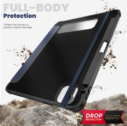 Dormancy Carbon Fiber Leather Stand iPad Air 4 Case