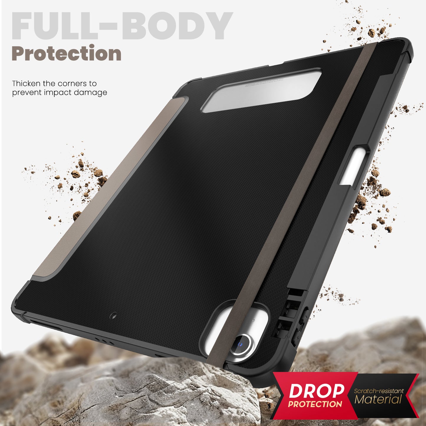 Dormancy Carbon Fiber Leather Stand iPad Pro 12.9 2020 Case