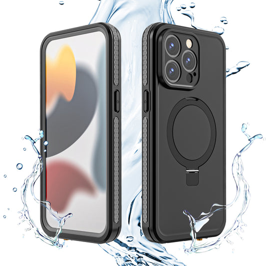 Magnetic Kickstand IP68 Waterproof iPhone 15 Pro Max Case