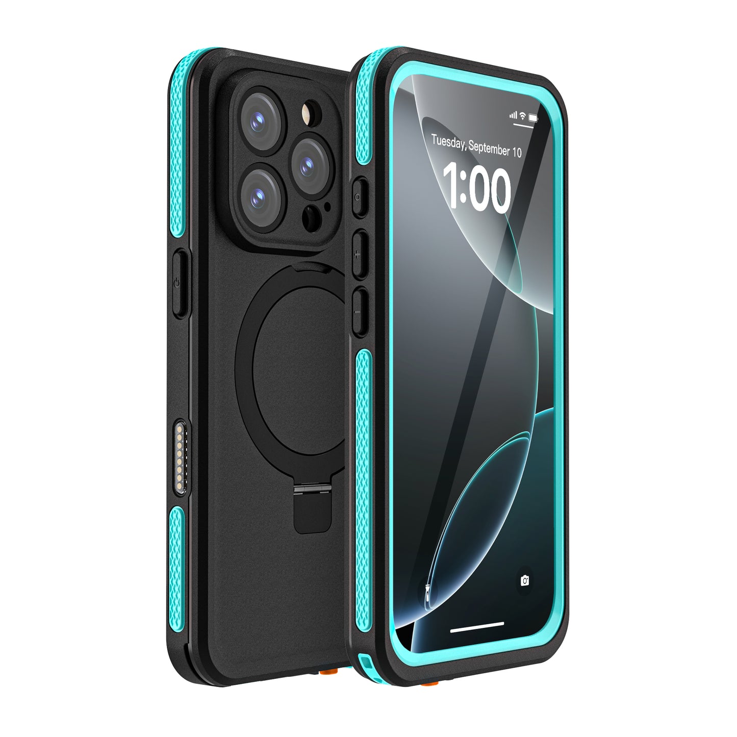 Magnetic Kickstand IP68 Waterproof iPhone 16 Pro Case