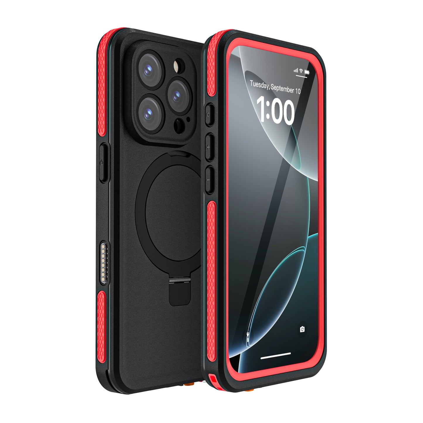 Magnetic Kickstand IP68 Waterproof iPhone 16 Pro Case