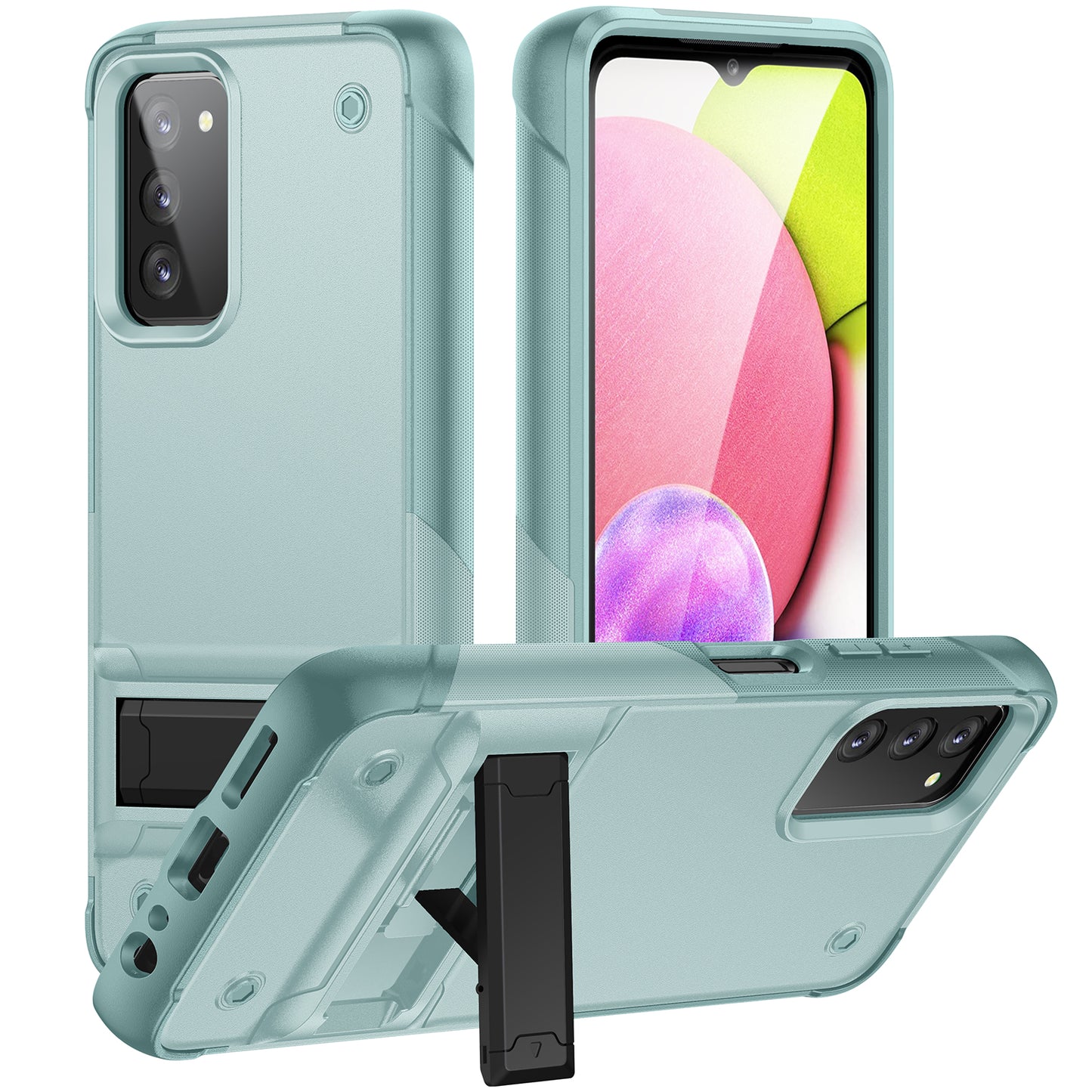 Bentayga Galaxy A03s Case Kickstand TPU PC Rugged