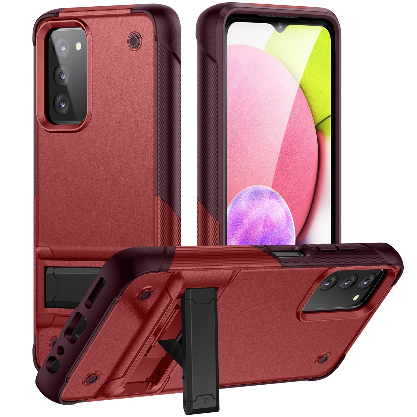 Bentayga Galaxy A03s Case Kickstand TPU PC Rugged