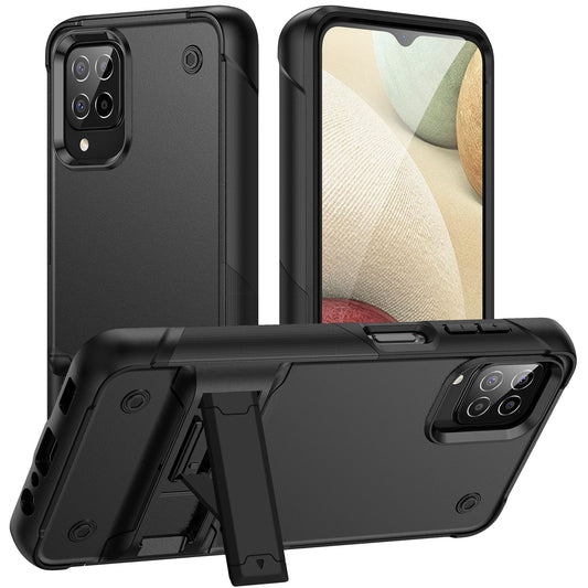 Bentayga Galaxy A12 Case Kickstand TPU PC Rugged