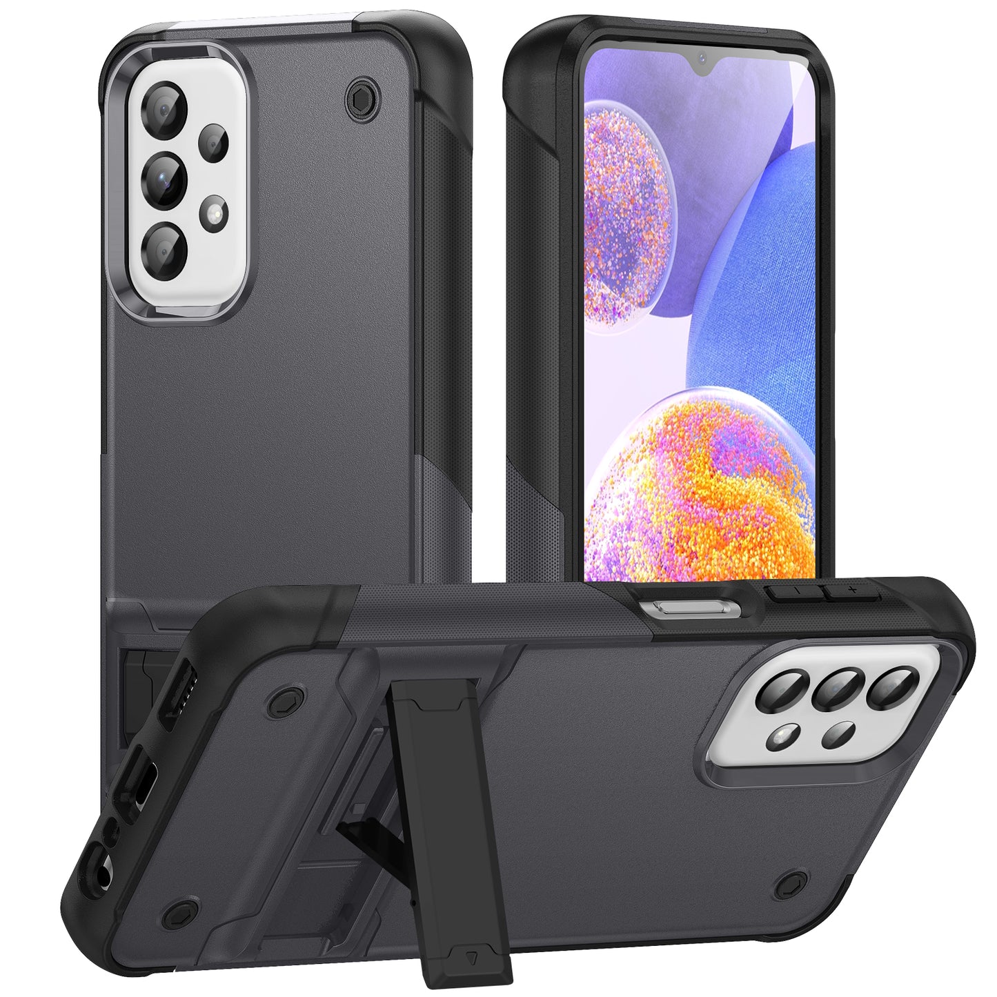 Bentayga Galaxy A23 Case Kickstand TPU PC Rugged