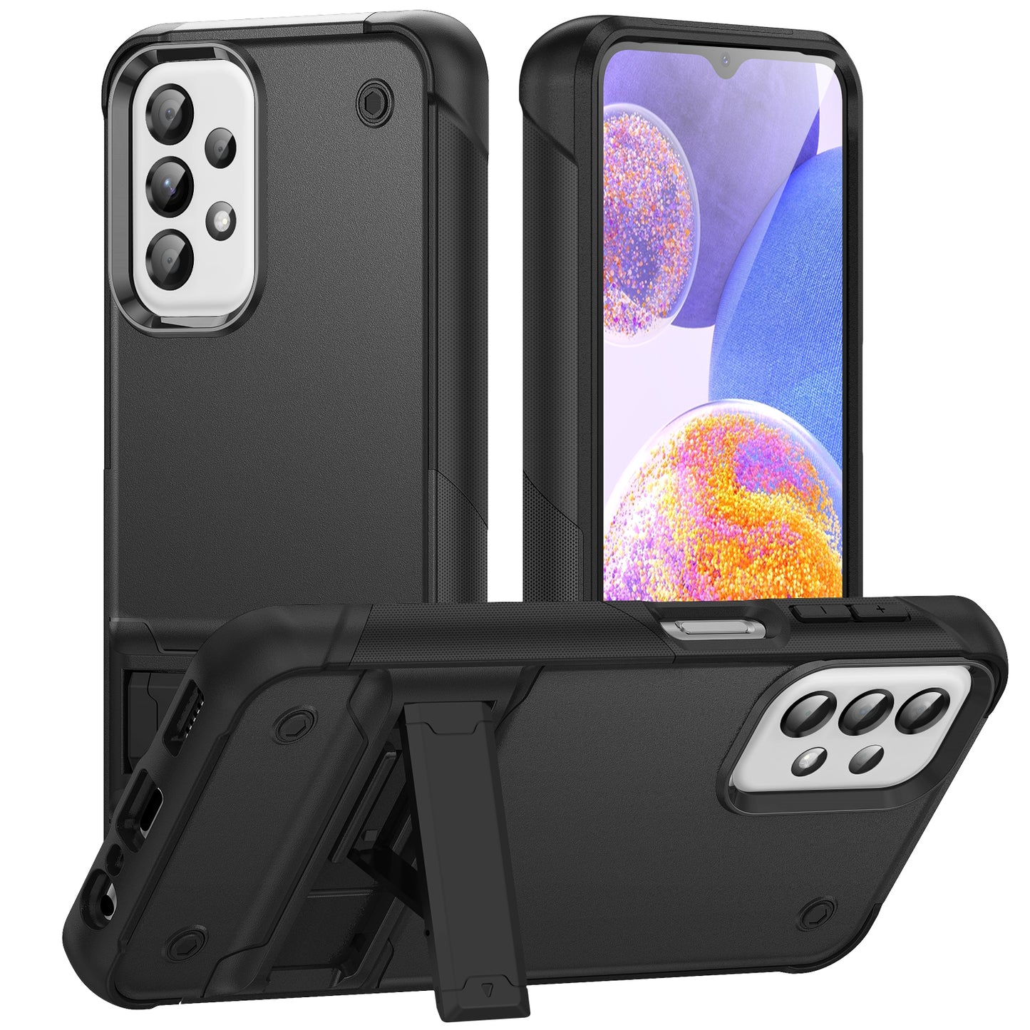 Bentayga Galaxy A23 Case Kickstand TPU PC Rugged