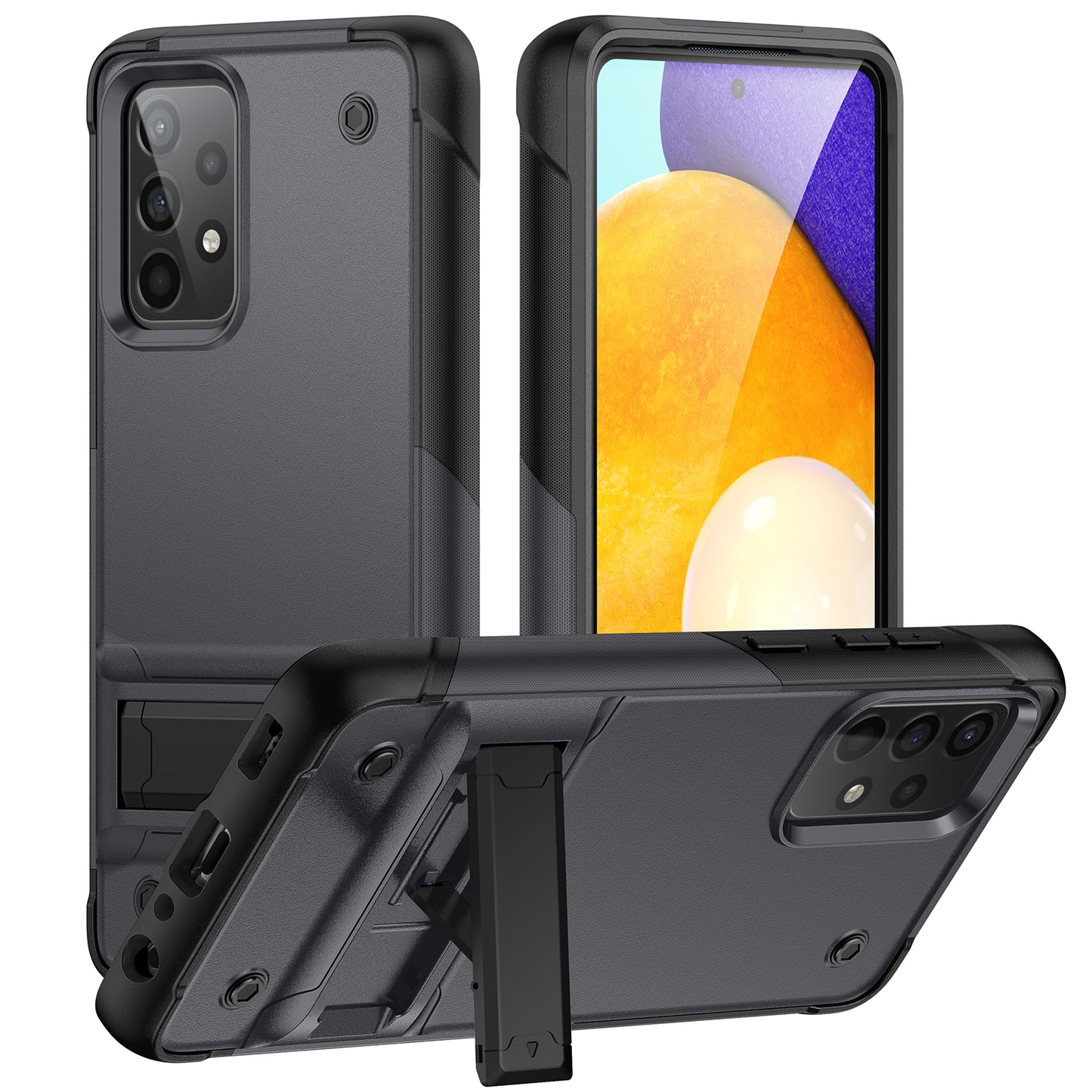 Bentayga Galaxy A52s Case Kickstand TPU PC Rugged