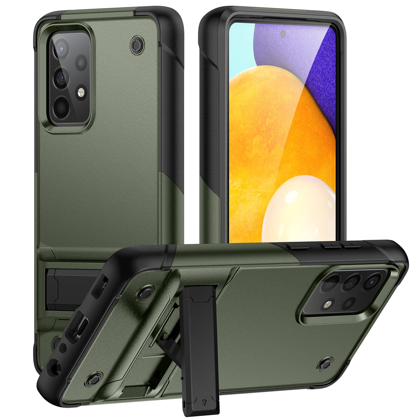 Bentayga Galaxy A52s Case Kickstand TPU PC Rugged