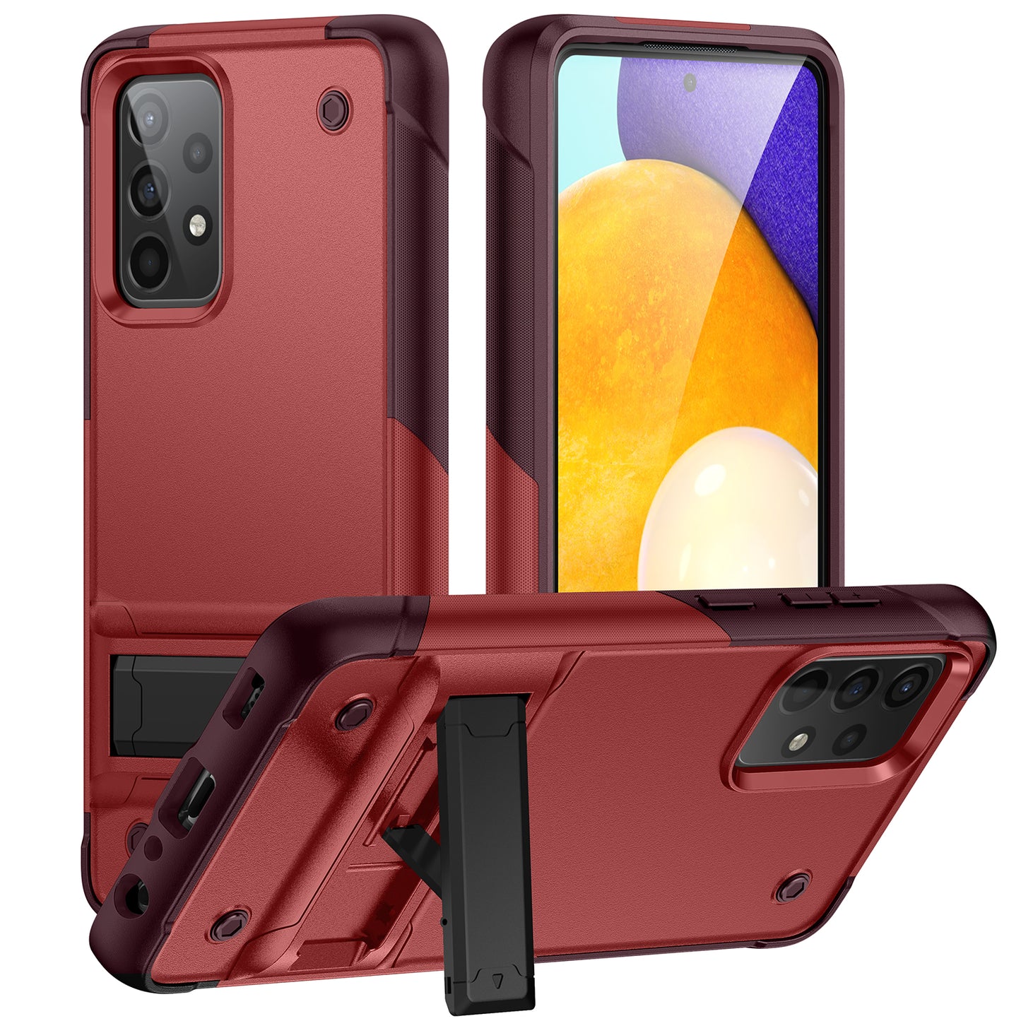 Bentayga Galaxy A52s Case Kickstand TPU PC Rugged