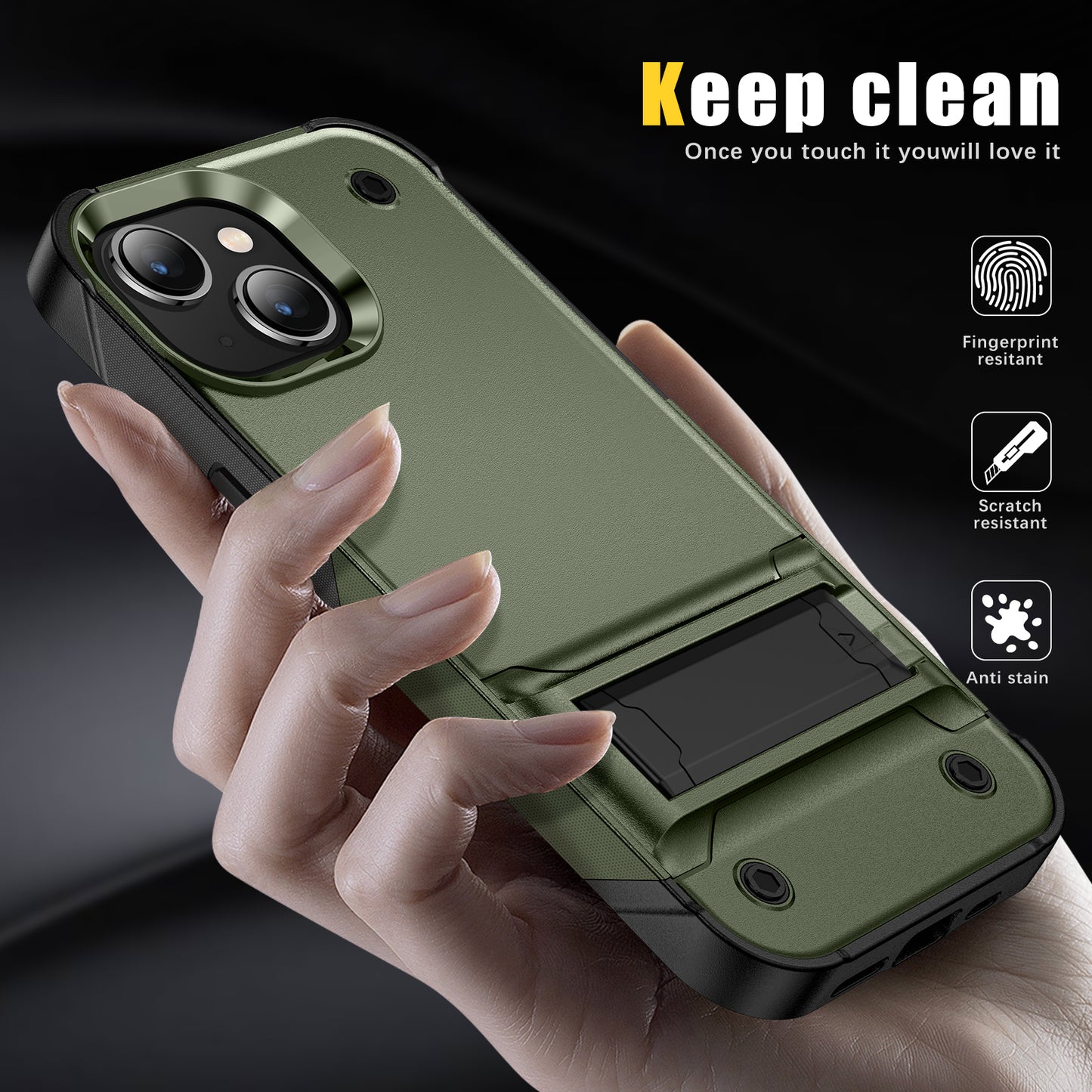 Bentayga iPhone 14 Case Kickstand TPU PC Rugged