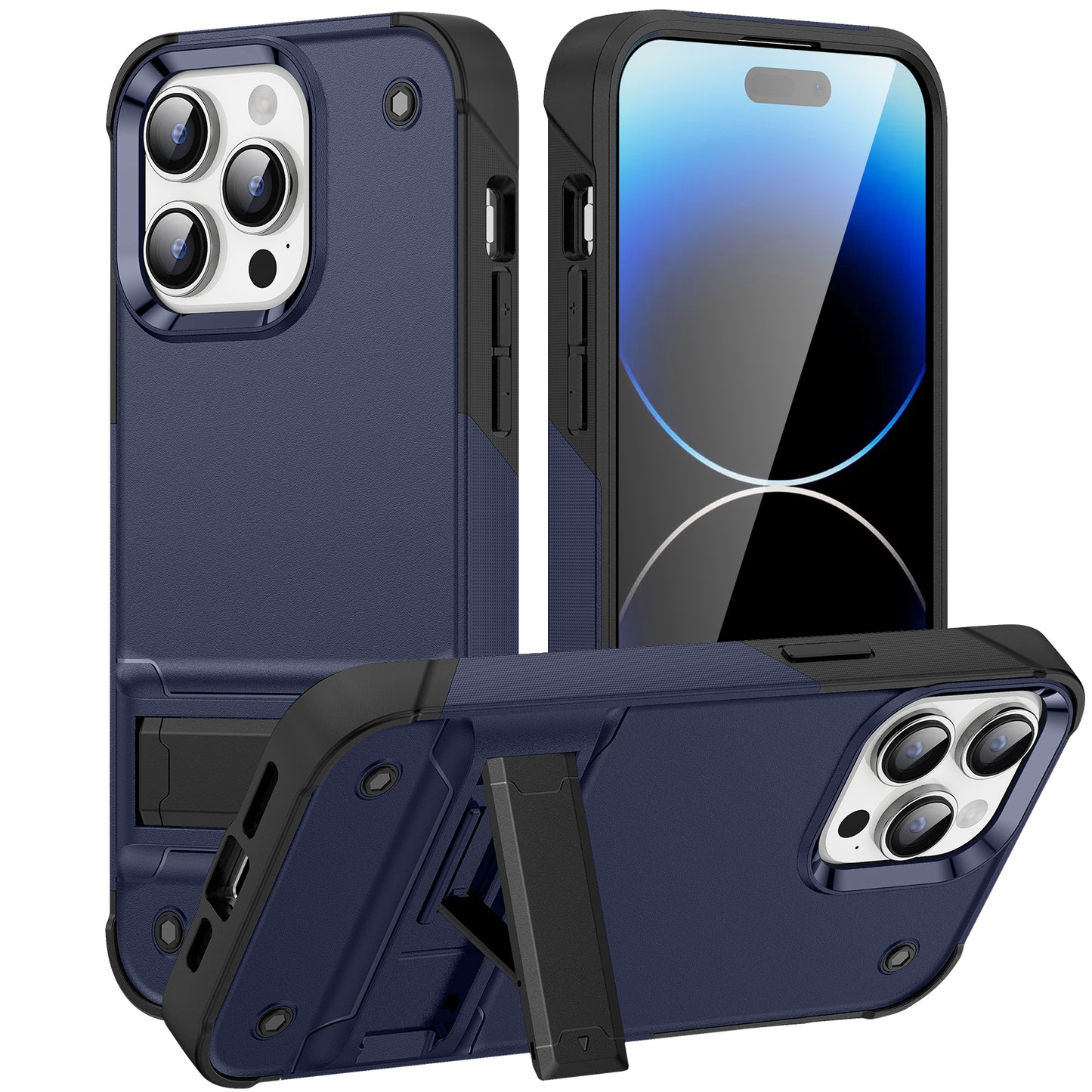 Bentayga iPhone 15 Pro Max Case Kickstand TPU PC Rugged