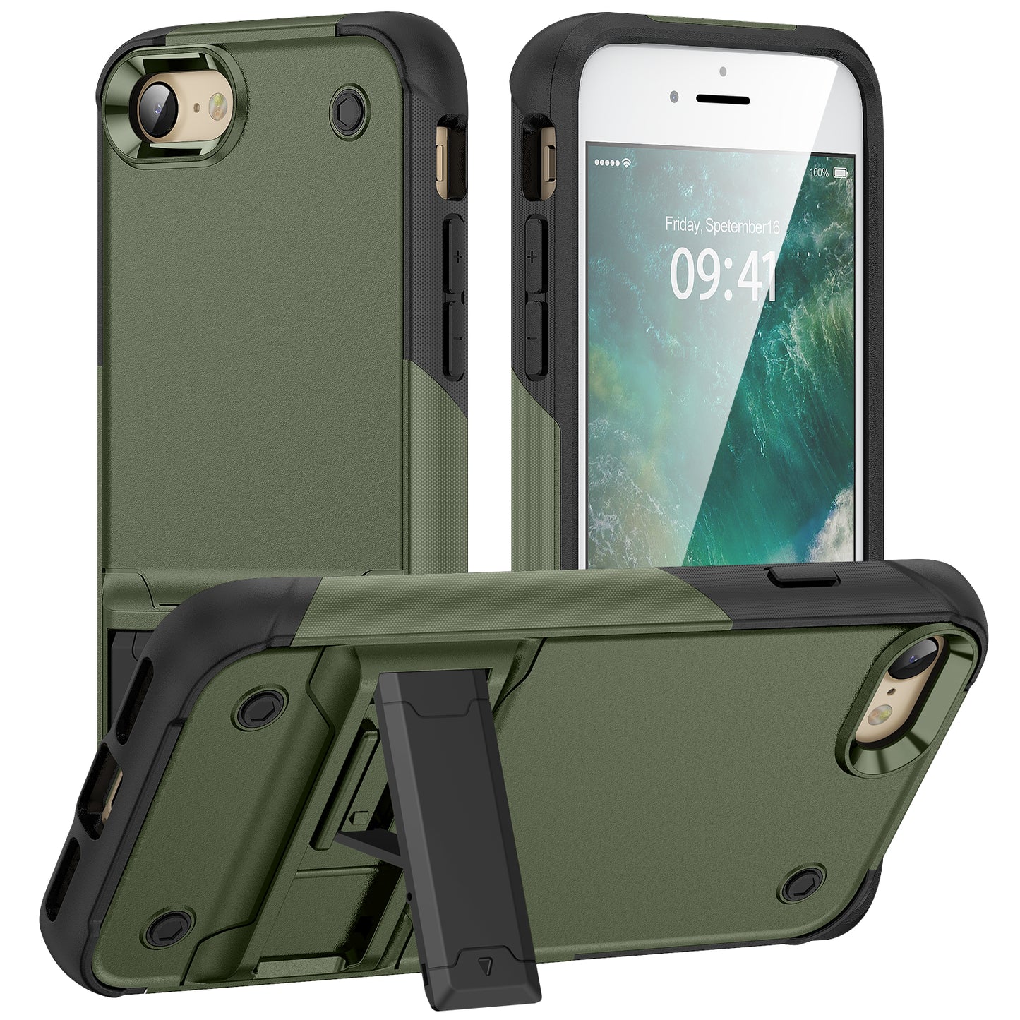 Bentayga iPhone SE 2020 Case Kickstand TPU PC Rugged