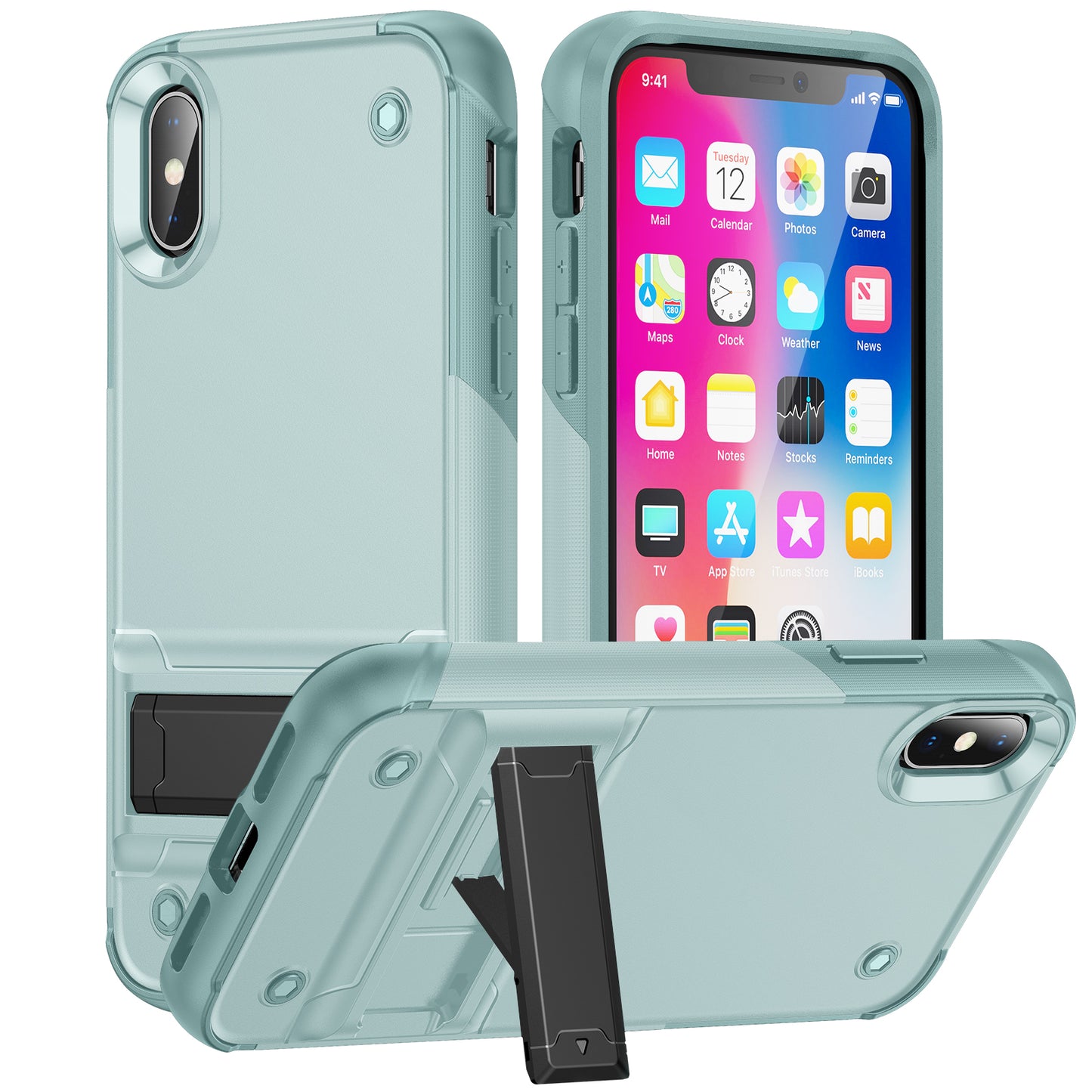 Bentayga iPhone X Xs Case Kickstand TPU PC Rugged