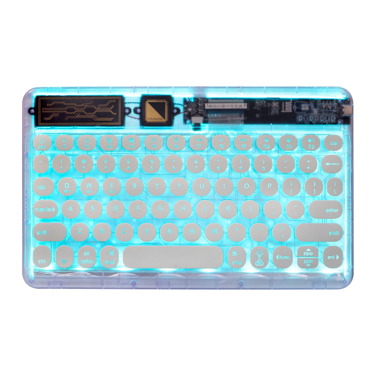 Mini Portable Wireless Bluetooth Keyboard Backlit Dream Crystal