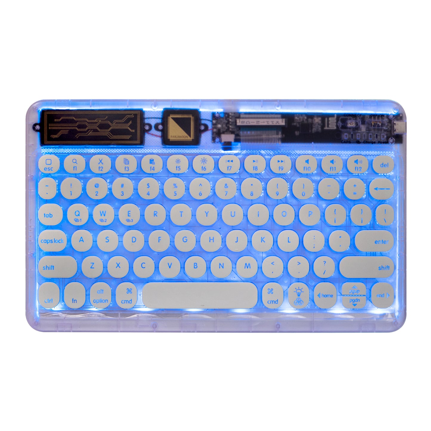 Mini Portable Wireless Bluetooth Keyboard Backlit Dream Crystal