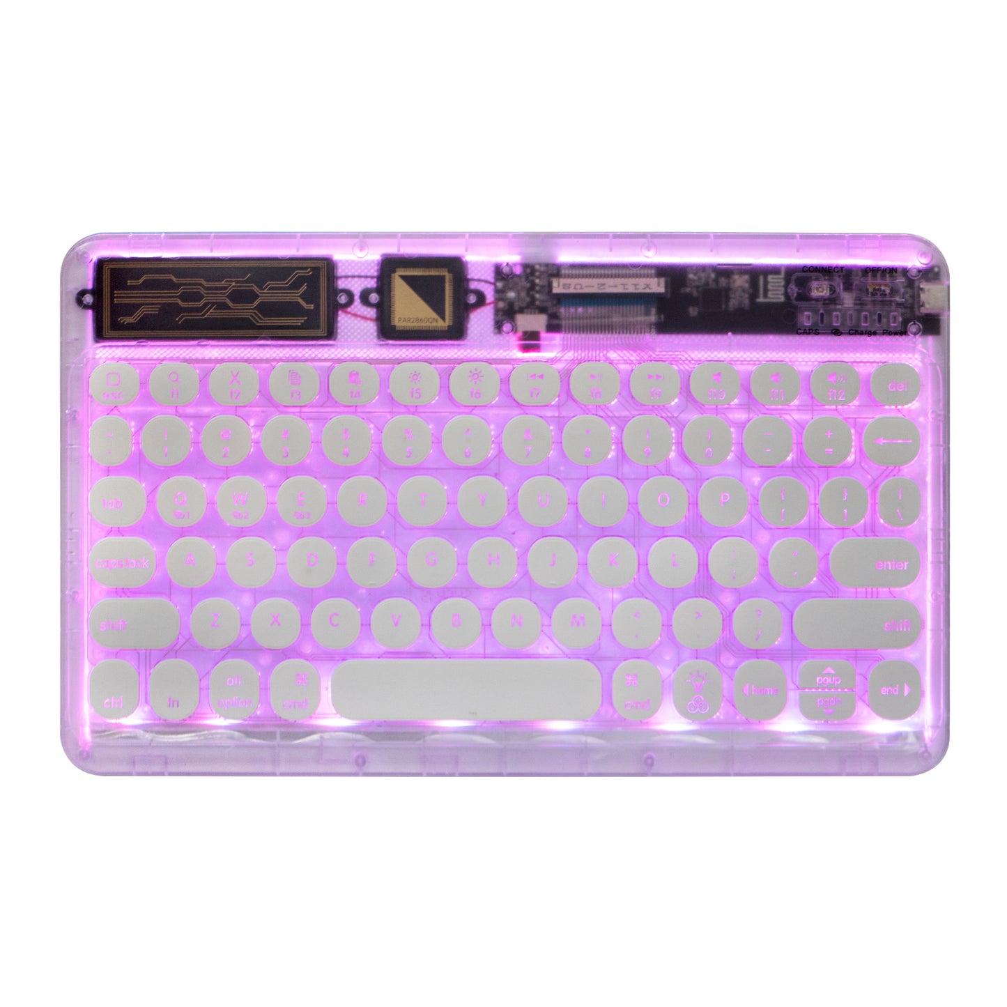 Mini Portable Wireless Bluetooth Keyboard Backlit Dream Crystal