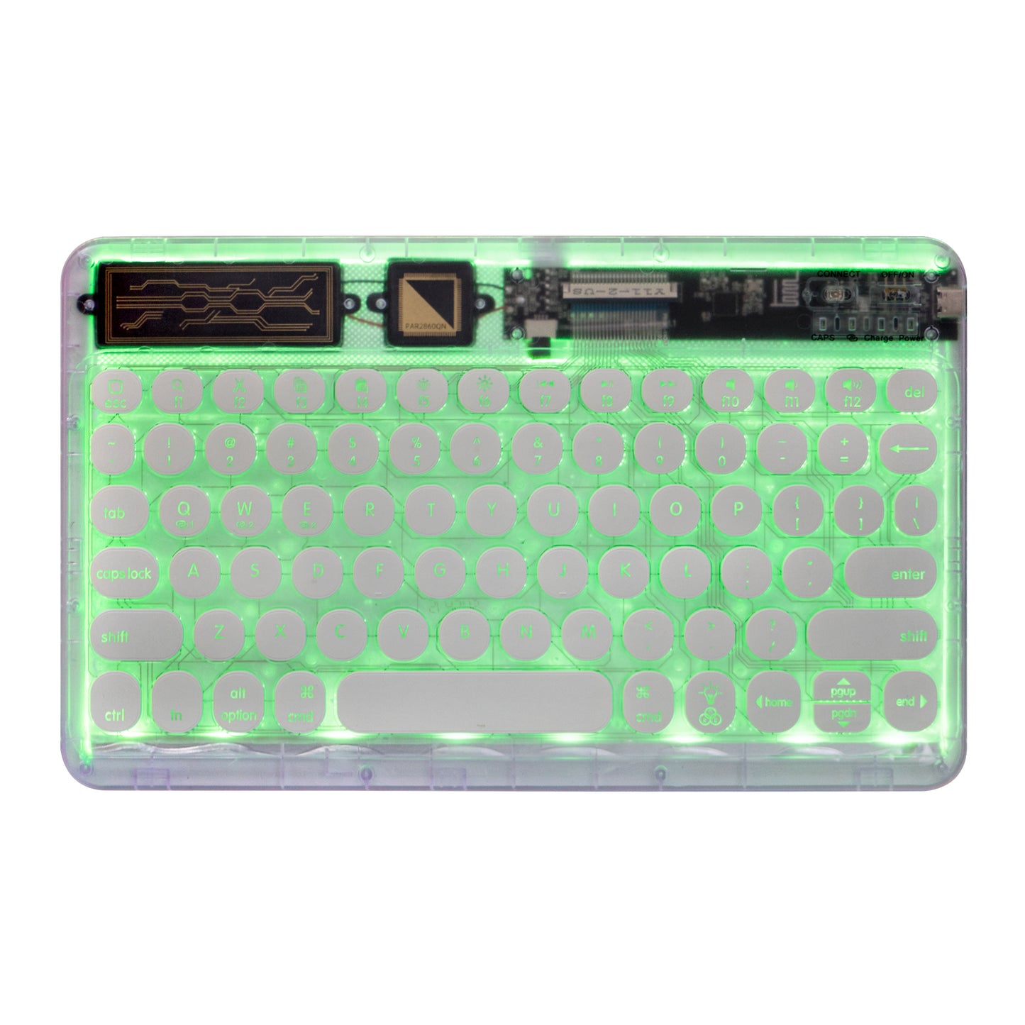 Mini Portable Wireless Bluetooth Keyboard Backlit Dream Crystal