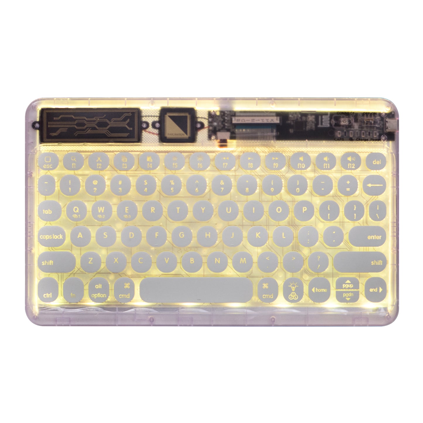 Mini Portable Wireless Bluetooth Keyboard Backlit Dream Crystal