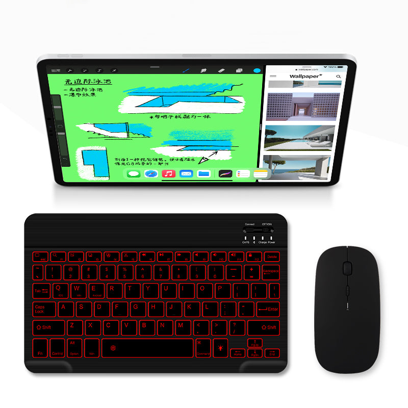 Mini Portable Wireless Bluetooth Keyboard Backlit 7.9/8.3/9.7/10.1/11