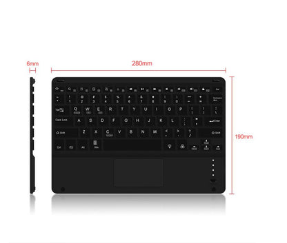 Universal Portable Wireless Bluetooth Backlit Keyboard Square 12.9-inch