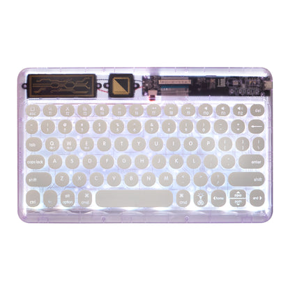 Mini Portable Wireless Bluetooth Keyboard Backlit Dream Crystal